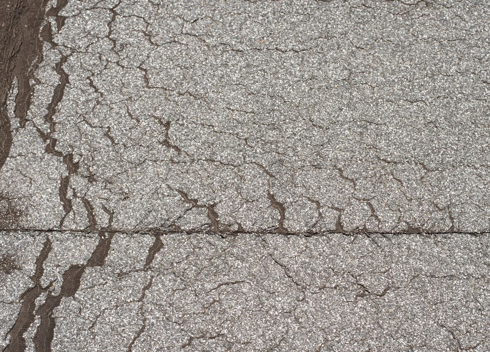 Daklekkage door scheuren in plat dak Warmond Losliggend dakleer op plat dak in Warmond